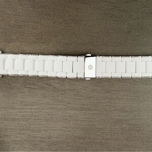 Michele White Bracelet Watch Band